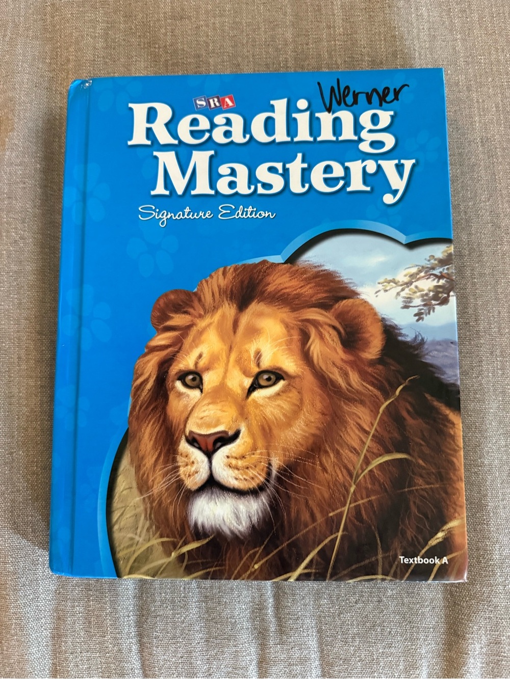 SRA Reading Mastery Signature Edition Textbook A Grade 3 Bright Blue Lion Cover